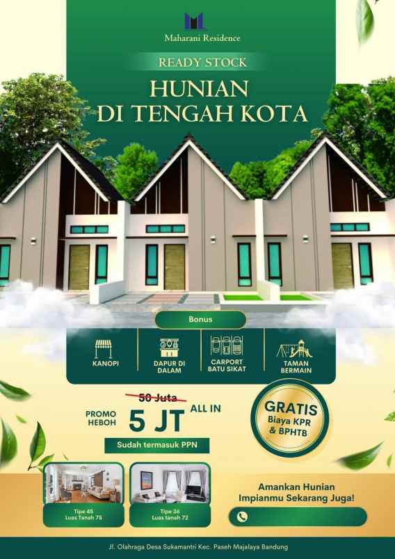 rumah baru di kota majalaya bandung