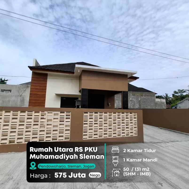 rumah baru tanah luas utara rs pku muhammadiyah sleman