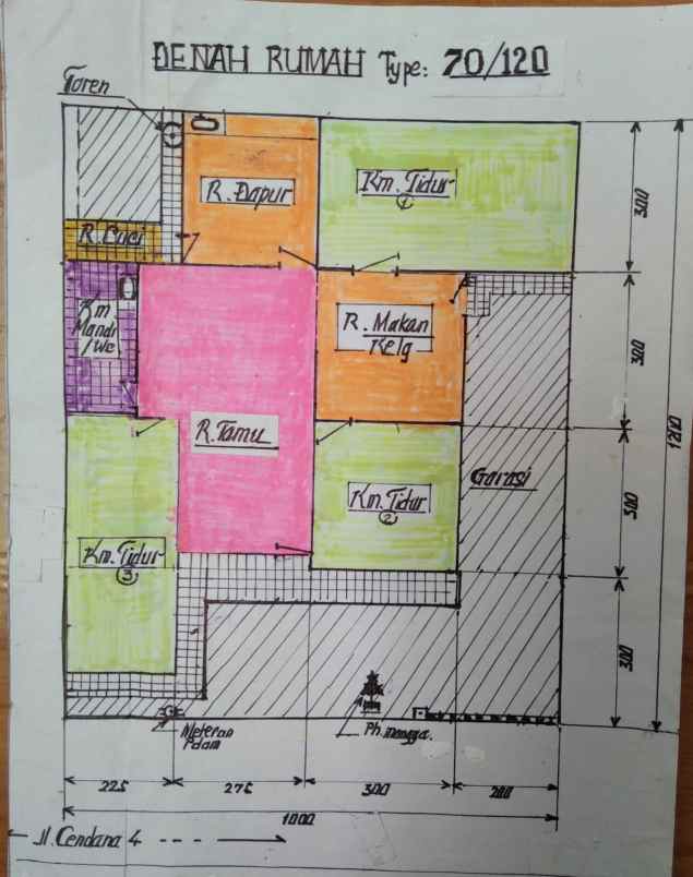 rumah jl cendana 4 blok i no 2