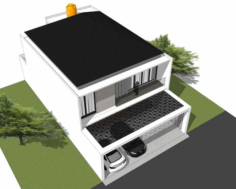 rumah mewah asri di jalan soekarno hatta pekanbaru