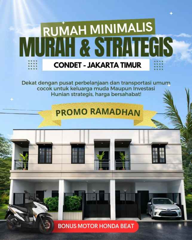 rumah minimalis murah strategis condet jakarta timur