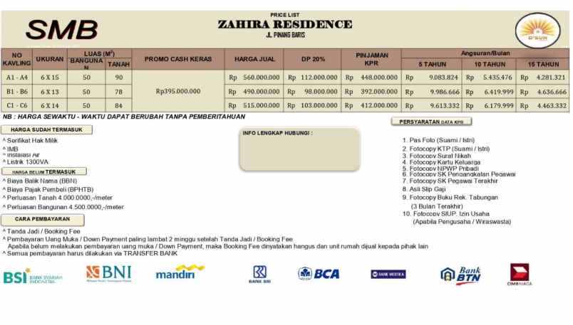 rumah ready perumahan baru dikawasan pinang baris