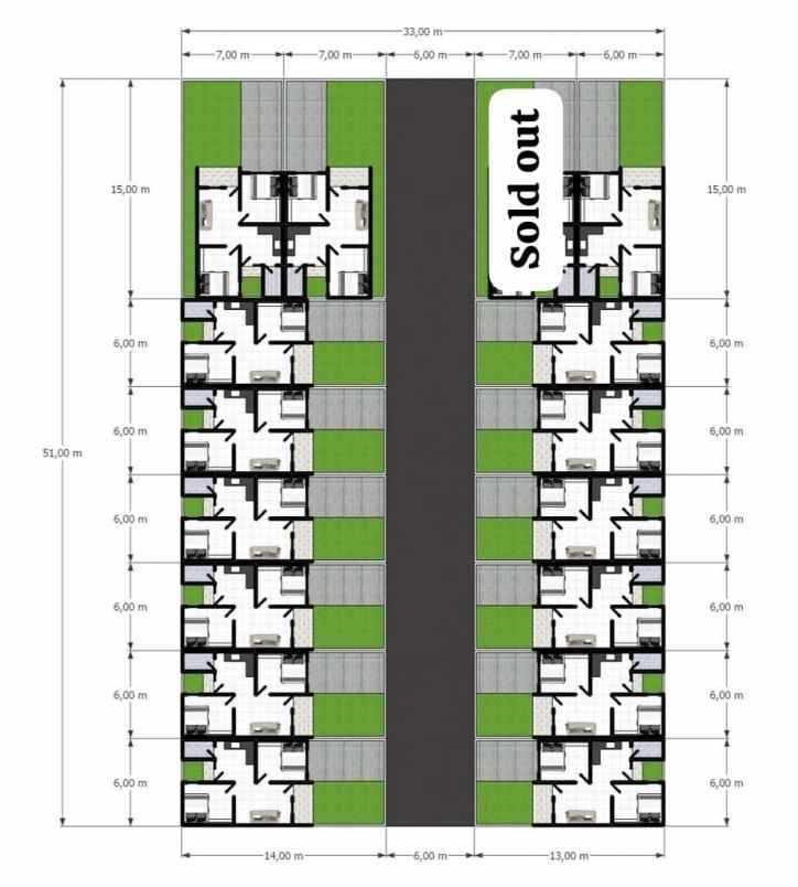 rumah ready perumahan baru dikawasan pinang baris