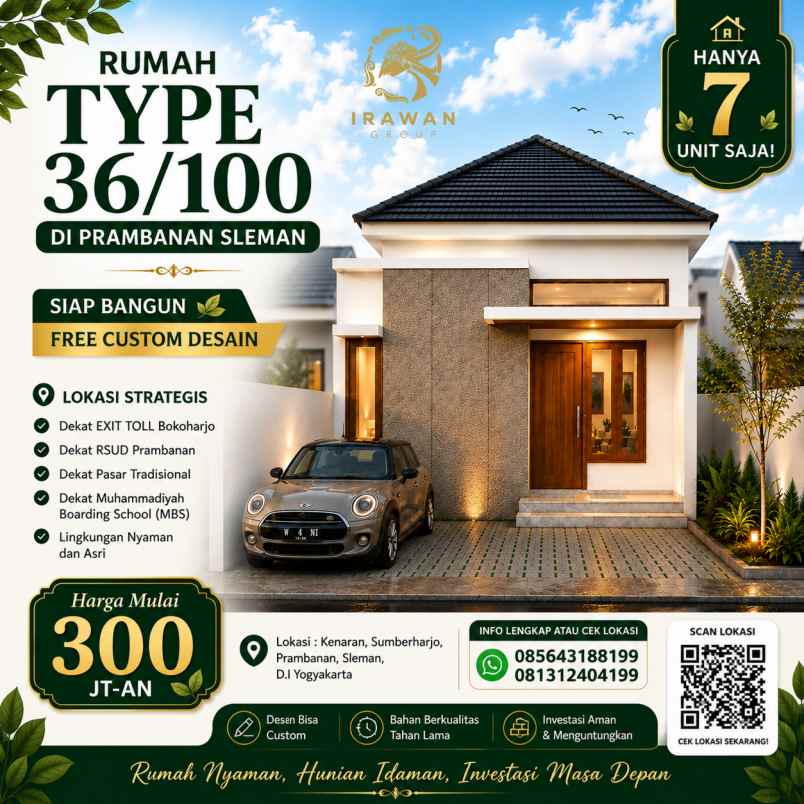 rumah siap bangun di prambanan sleman