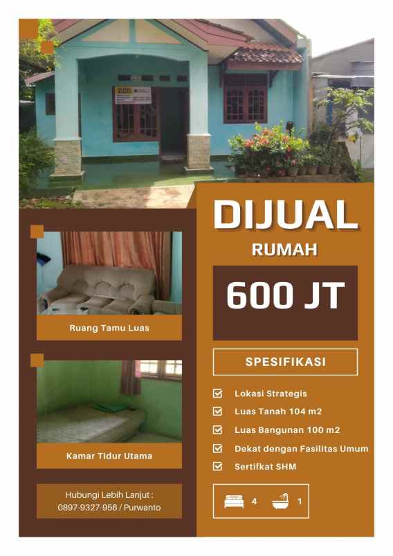 rumah siap huni dengan lokasi strategis