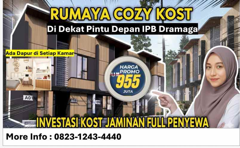 rumaya cozy kost investasi kost di ipb bogor