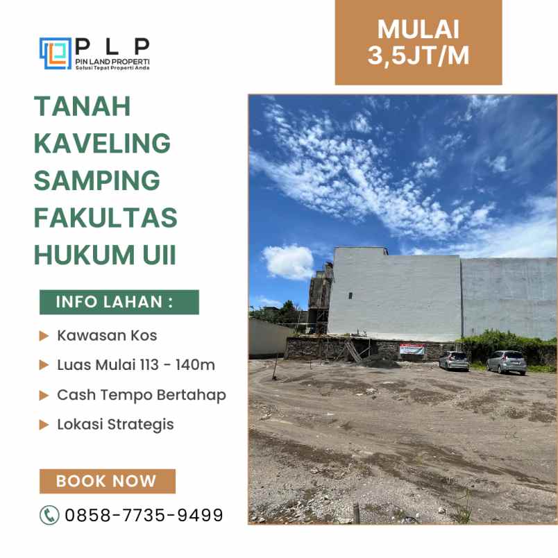 tanah kaveling samping fakultas hukum uii jakal