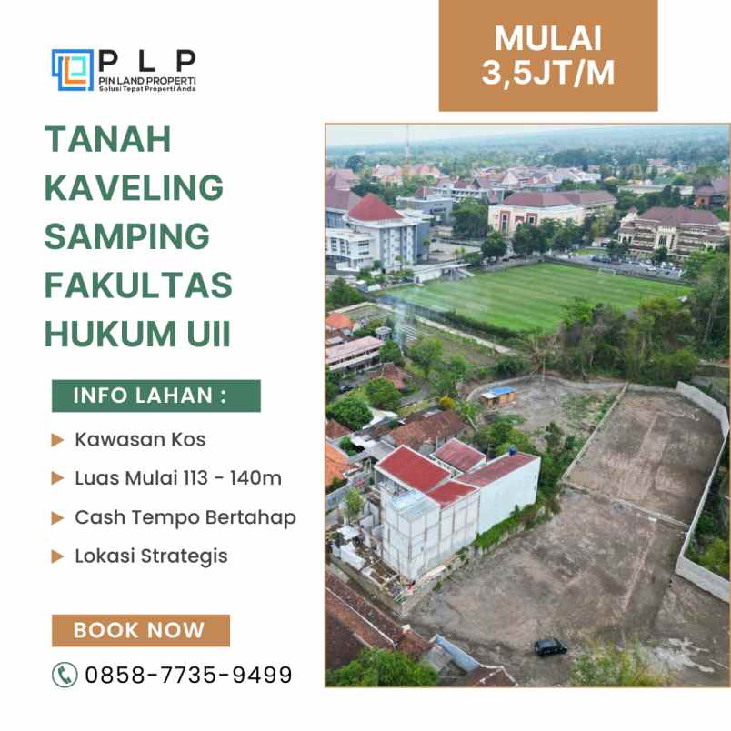 tanah kaveling samping fakultas hukum uii jakal