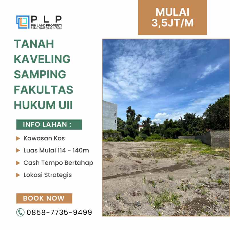 tanah kaveling samping fakultas hukum uii jakal