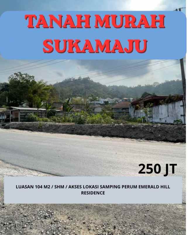 tanah murah di teluk betung timur