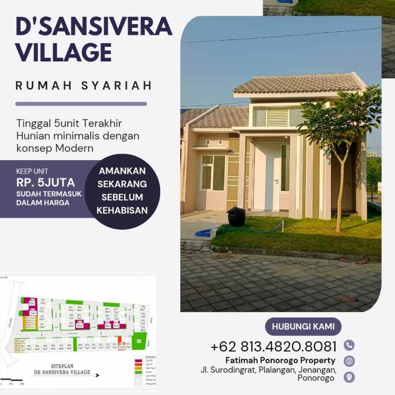 terlaris rumah syariah minimalis di ponorogo