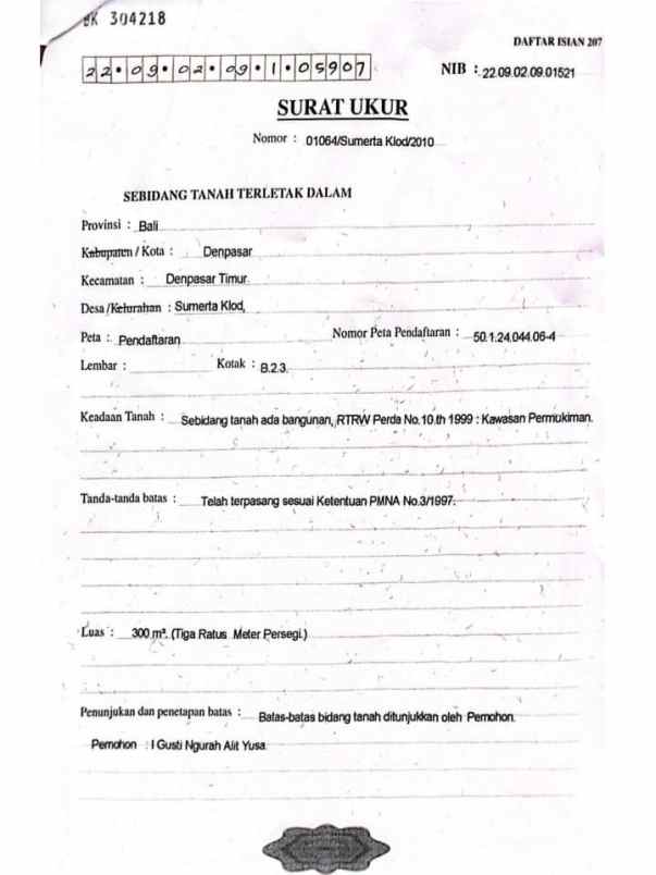 dijual 2 32 are jl badak agung utara renon denpasar