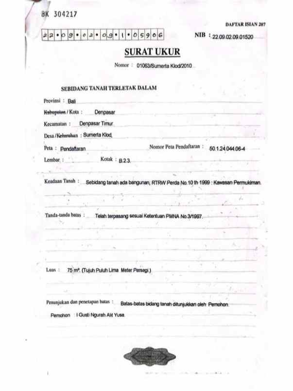 dijual 2 32 are jl badak agung utara renon denpasar