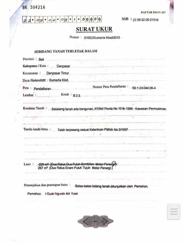 dijual 2 32 are jl badak agung utara renon denpasar