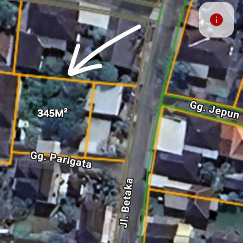 dijual 3 45 are jl betaka padonan dalung kuta utara