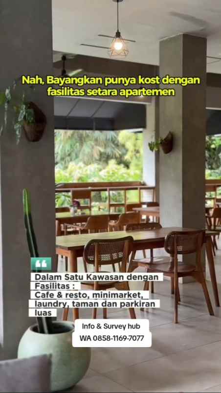 dijual apartemen kos dekat kampus ipb darmaga bogor