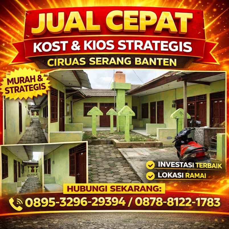 dijual kost ciruas serang banten