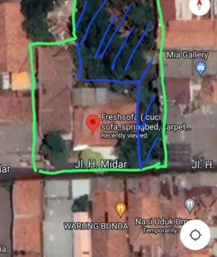 dijual luas tanah 500 meter bentuk botol siap pakai