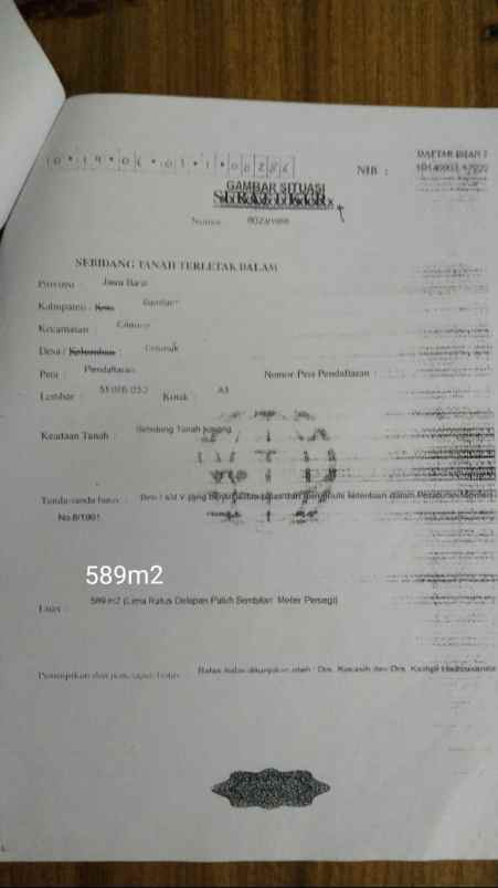 dijual murah tanah shm dekat kampus upi cibiru bandung