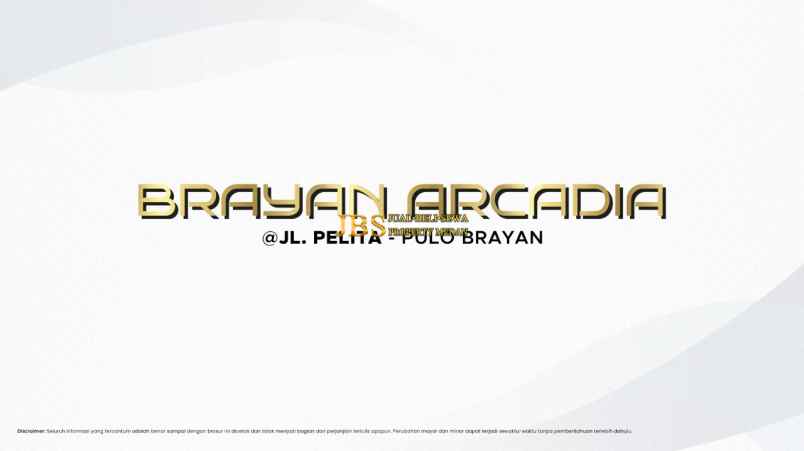 dijual ruko gudang kantor brayan arcadia jalan