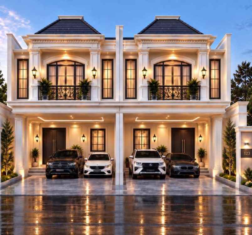 dijual rumah baru american clasic lokasi sulfat agung