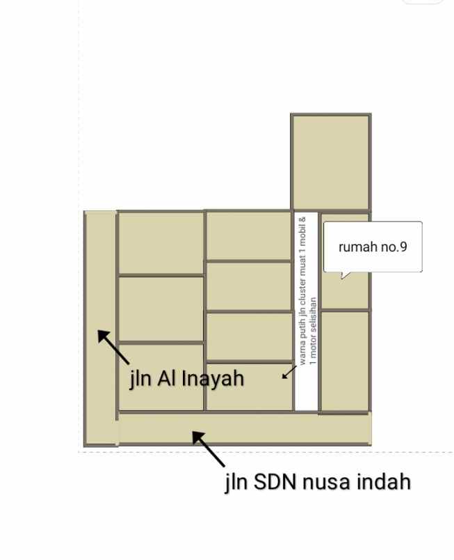 dijual rumah beserta isinya di cluster mabruk jaya 2 1