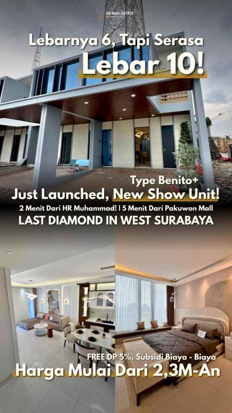 dijual rumah darmo graha residenc