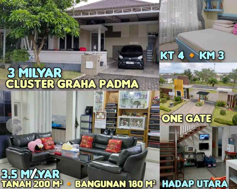 dijual rumah di cluster graha padma semarang