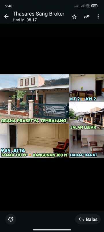 dijual rumah di graha prasetya tembalang semarang