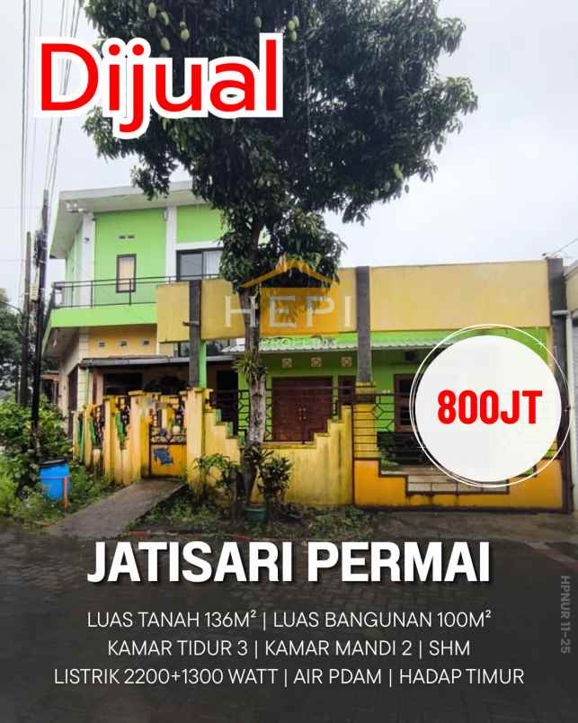dijual rumah di jatisari permai semarang