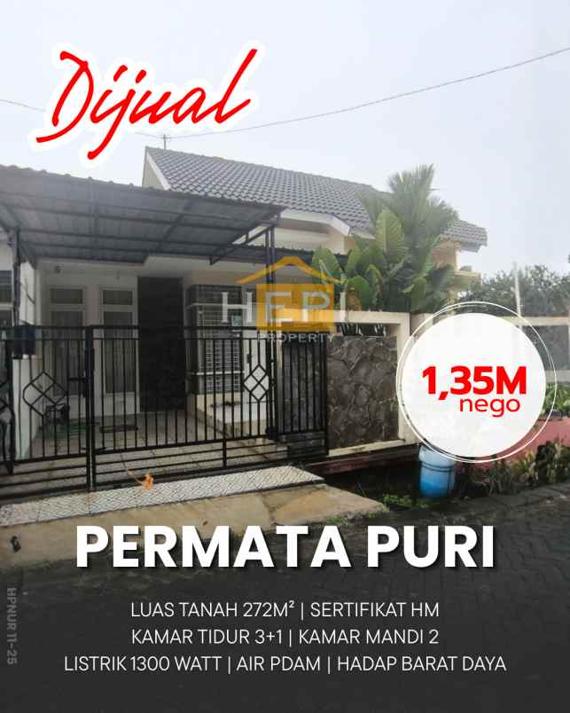 dijual rumah di permata puri ngaliyan semarang