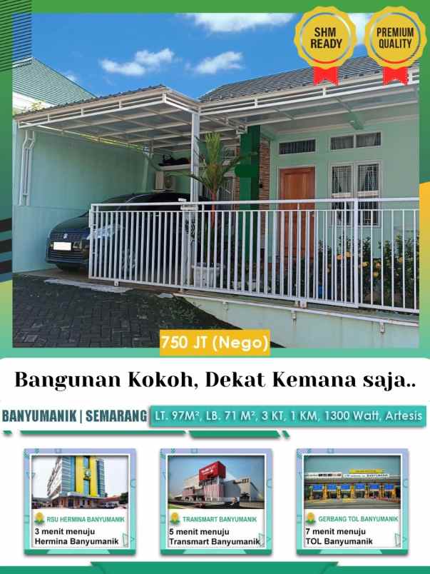 Rumah Spek Istimewa Grafika Banyumanik Semarang 3 Kamar