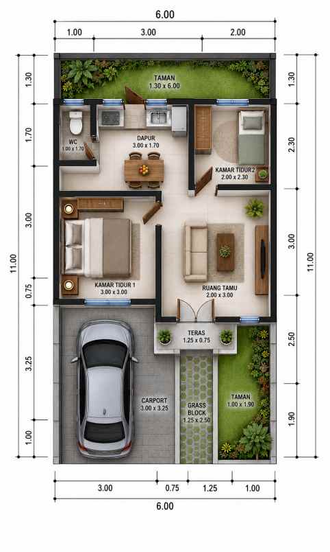 dijual rumah jalan alternatif kota
