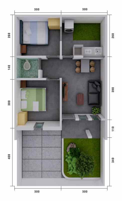 dijual rumah jalan alternatif kota