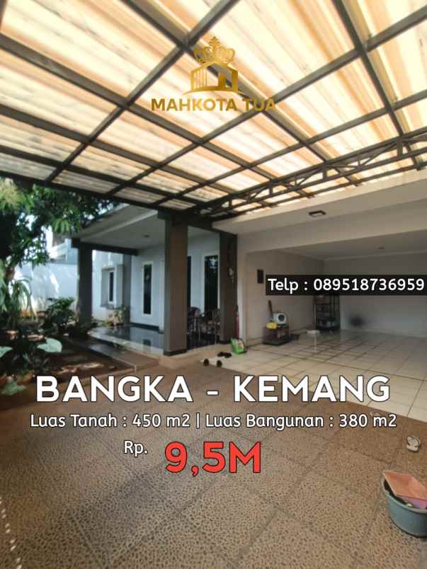 dijual rumah jalan bangka