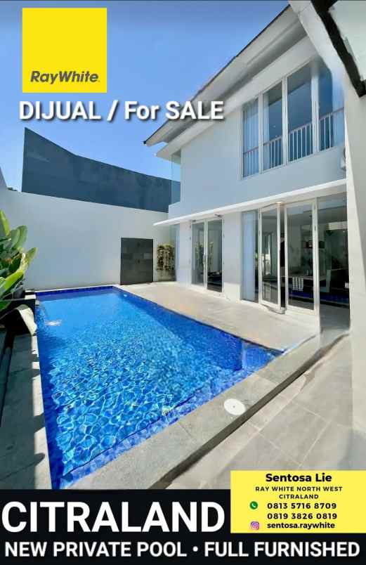 dijual rumah jalan bukit golf internasional