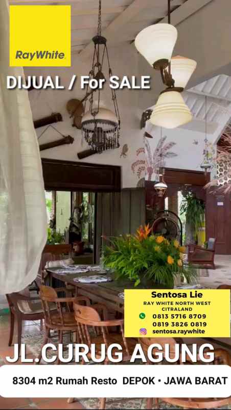 dijual rumah jalan curug agung
