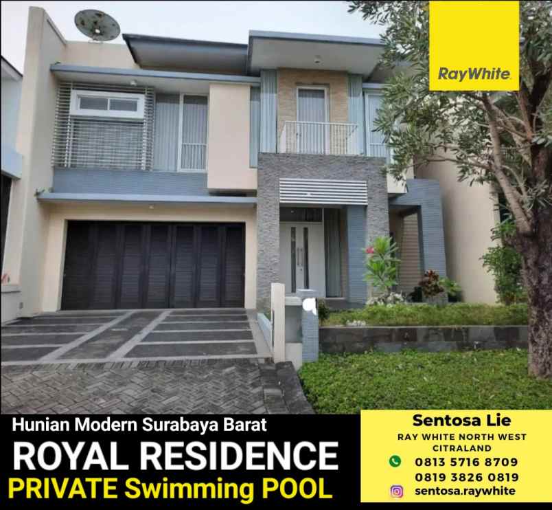 dijual rumah jalan royal residence
