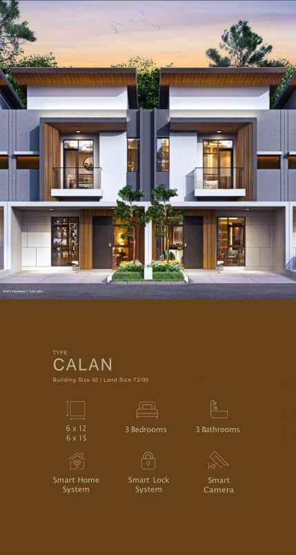 dijual rumah jl aria putra serua indah
