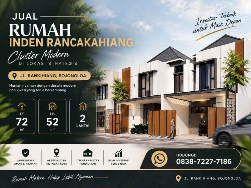 dijual rumah jl rancakahiang