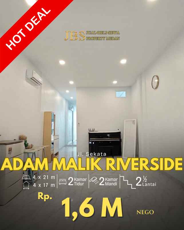 dijual rumah komplek adam malik