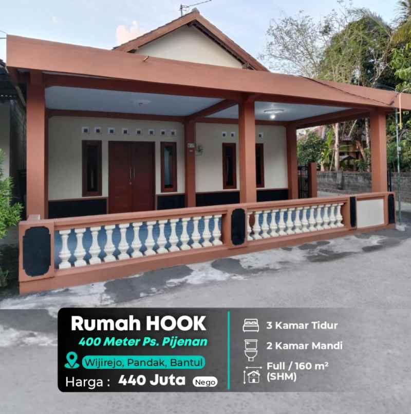 dijual rumah pandak