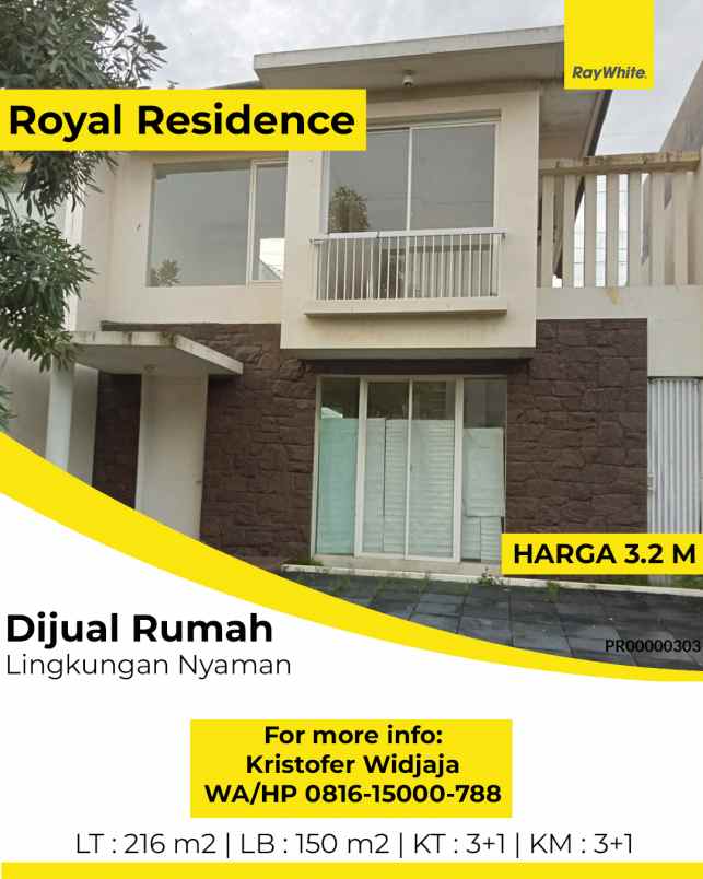 dijual rumah royal residence