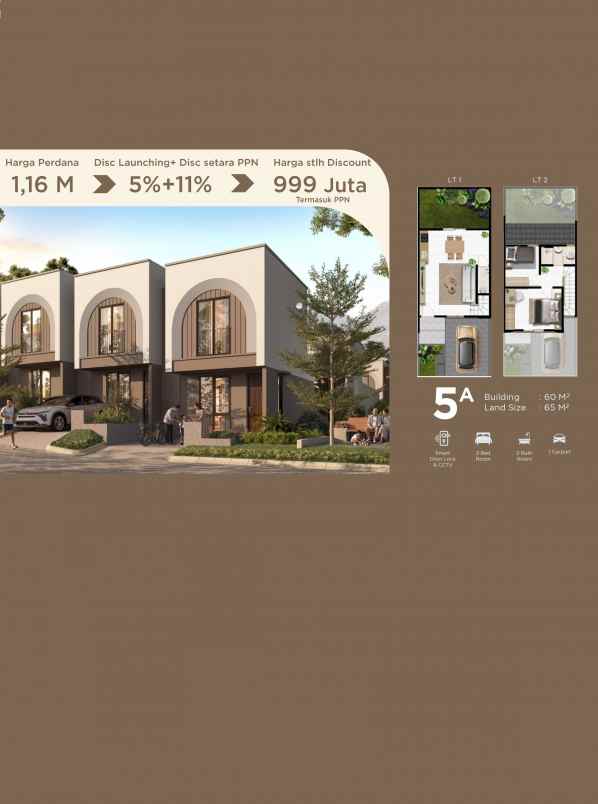 dijual rumah sentul city bogor