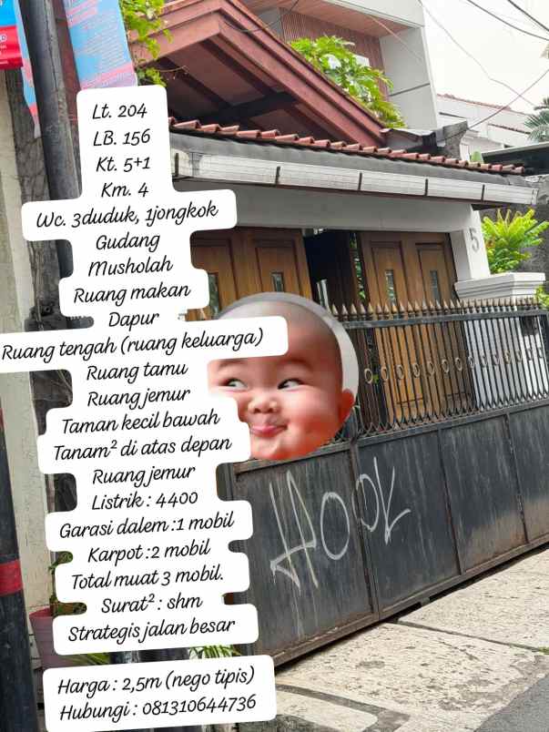 dijual rumah srengseng jakarta barat