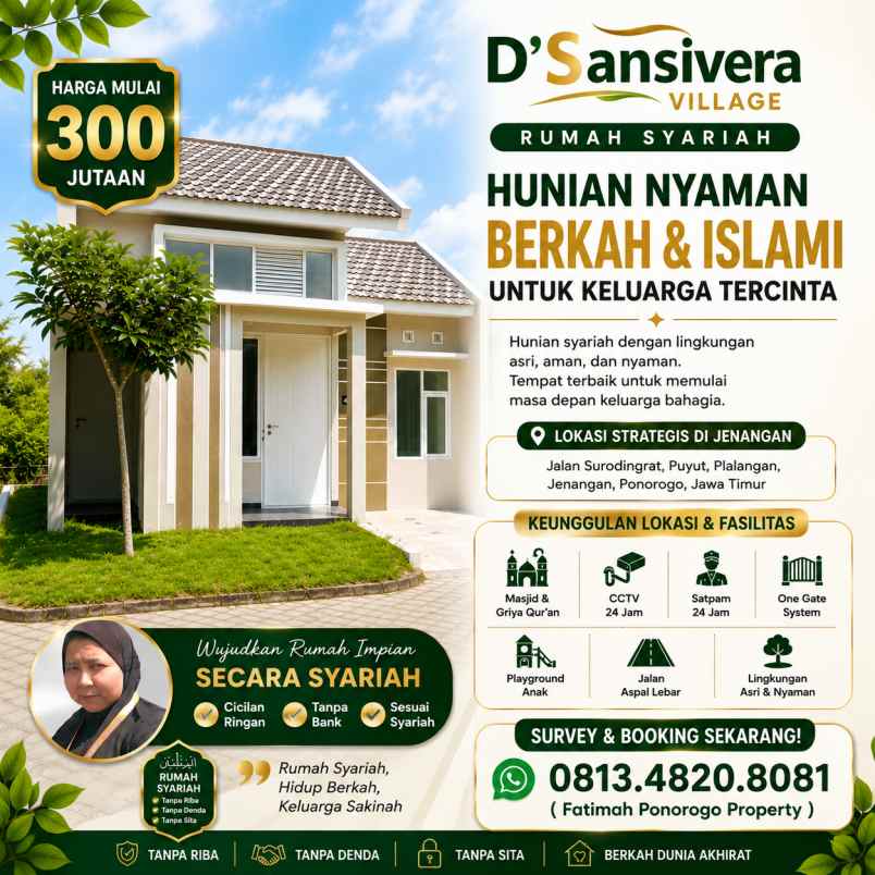 dijual rumah surodingrat puyut
