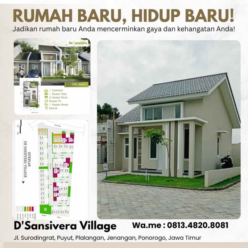dijual rumah surodingrat puyut