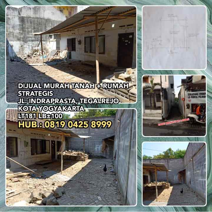 Dijual Murah Tanah Rumah Jl Indraprasta Tegalrejo Yogyakarta