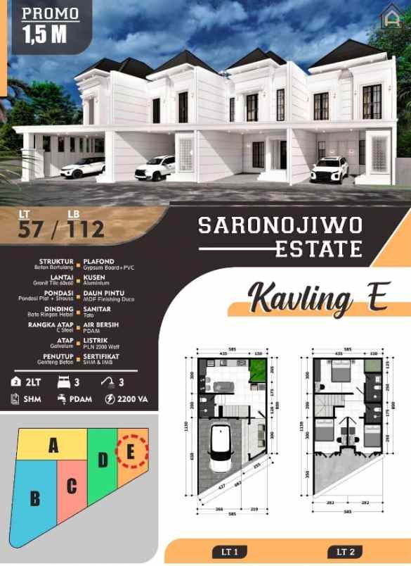 dijual rumah tenggilis mejoyo