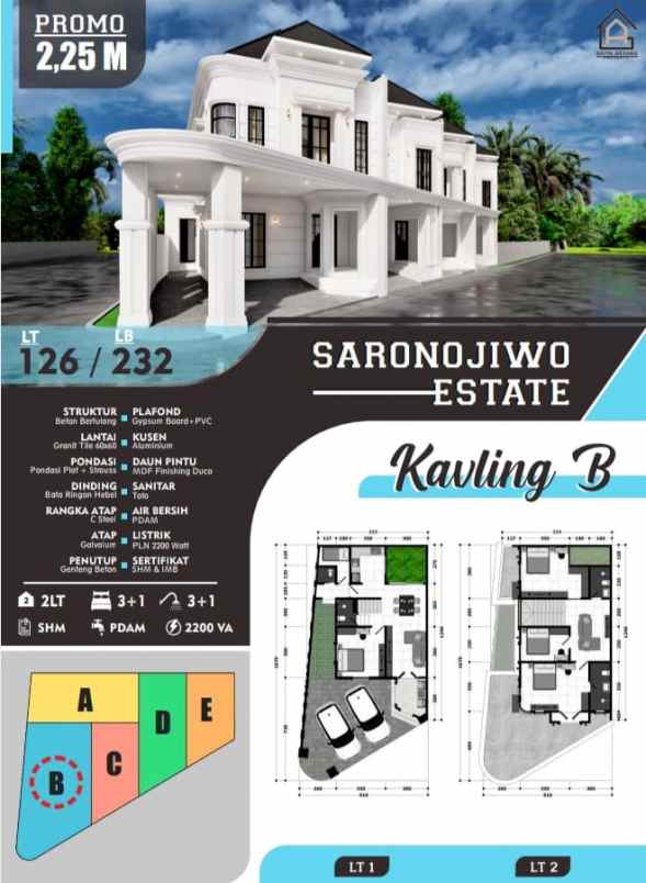 dijual rumah tenggilis mejoyo